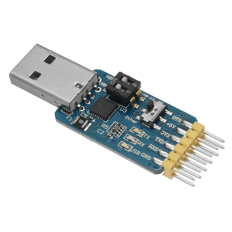 5Pcs 6 In 1 CP2102 USB To TTL 485 232 Converter 3.3V / 5V Compatible Six Multifunction Serial Module