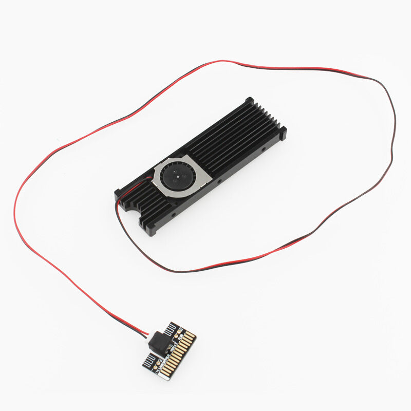 JEYI Cooling Warship Fan NVME NGFF M.2 Heatsink 2280 SSD Aluminum Sheet Thermal Conductivity Cooling