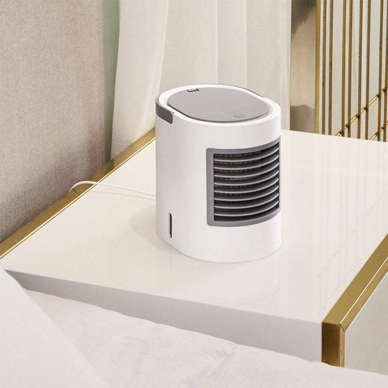 5V 3 Speeds Portable Air Cooler USB Oval Air Conditioner Fan Mini Water Cooling Fan Conditioner