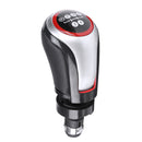 5 Speed Gear Shift Knob PU Leather Black/Silver For VW Golf MK5 MK6 MK7