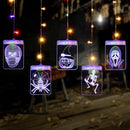Halloween DC5V 8 Modes Remote Control USB Dimmable 3D Hanging LED Decorative String Light