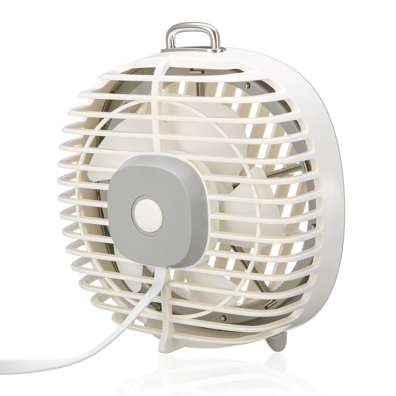 DC 5V 4W Portable USB Fan Air Cooling Cooler with Night Light for Desktop Office Travel