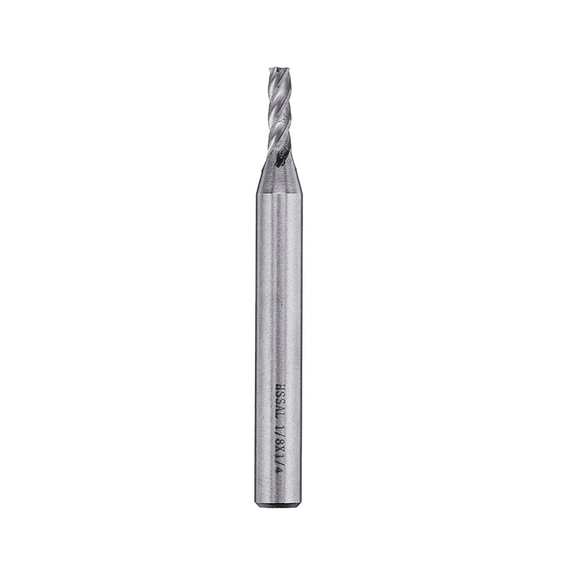 6pcs 1/8-1/2 Inch Imperial Milling Cutter High Speed Steel CNC Milling Bit Spiral End Mill
