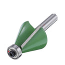 Drillpro 3pcs 8mm Shank 15/22.5/30 Degree Router Bit Chamfer Bevel Edging Woodworking Cutter