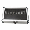 8pcs 1/4 Inch Shank Double Cut Carbide Rotary Burr Die Grinder Grinding Head Bit Tool Set