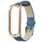 Bakeey Metal Case Leather Strap Watch Band Replacement Watch Strap for Xiaomi Mi band 3
