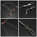 ZANLURE 70 cm Stainless Steel Wire Leader Fishing Line Lure Trace Cable Braided Fishing Line