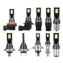 2Pcs Car LED Fog Lights Brake Turn signal Lamp Bulb H1 H4 H7 H8/H11 9005/9006 1156 1157 7440 7443