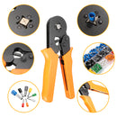 Excellway 800 PCS Connectors Terminal with Adjusting Ratchet Crimping Pliers Crimper Tool Kit