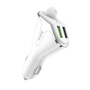 HOCO 18W QC3.0 Dual USB Fast Charging Wireless Headset Car Charger For iPhone XS XR 11 Pro Huawei P30 Pro Mate 30 Xiaomi Mi9 9Pro S10+ Note 10