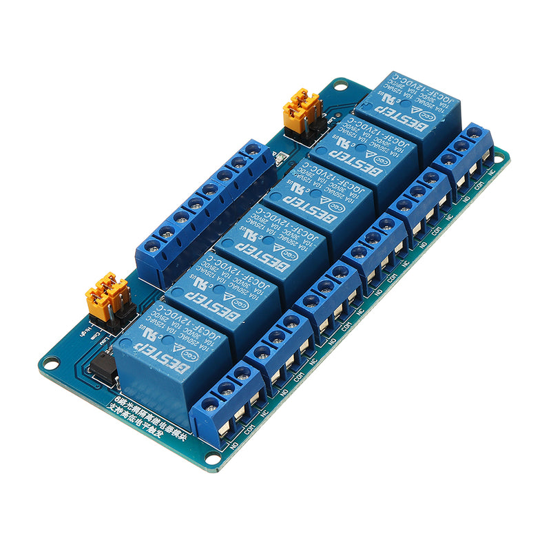 BESTEP 6 Channel 12V Relay Module High And Low Level Trigger