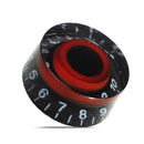 Black Red Electronic Guitar Speed Dial Knobs Control Knobs For LP LES PAUL Guitar