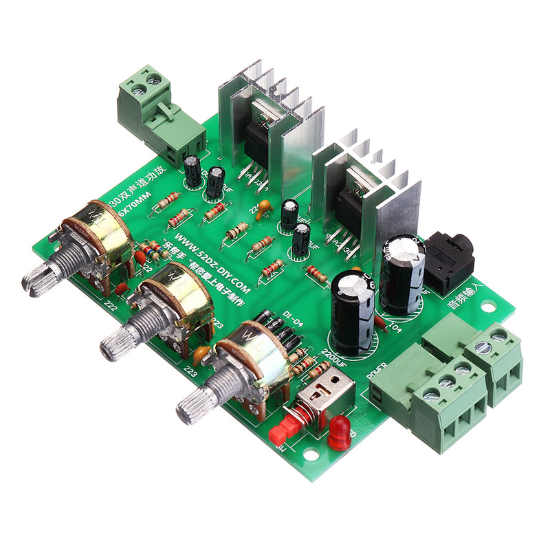 TDA2030A 2.0 Audio Amplifier Module Board 18Wx2 Dule Channel 9-12V