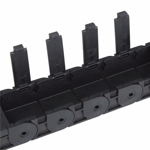 18mm x 37mm Openable Plastic Cable Drag Chain 1M Long Wire Carrier Drag Chain