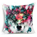 Honana 45x45cm Home Decoration Oil Painting Animals and Skull 6 Optional Patterns Pillow Case