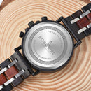 BOBO BIRD S28 Unique Design Men Wrist Watch Calendar Wooden Quartz Creative Watch
