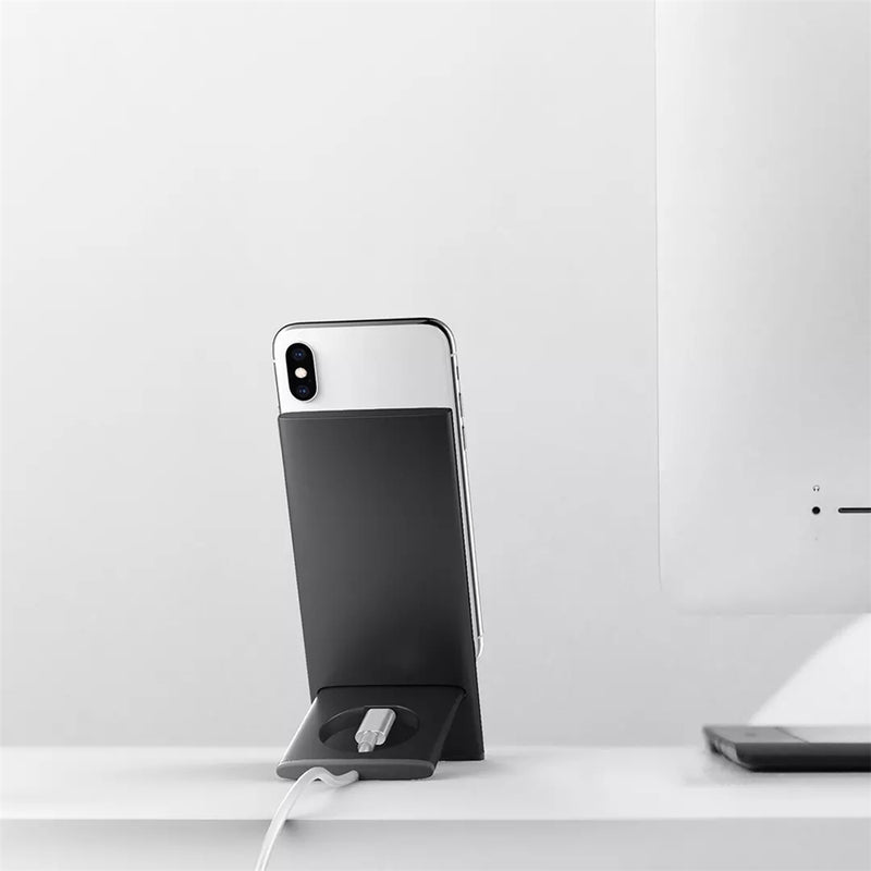 iQunix 10W Fast Charging Vertical Wireless Charger Phone Holder with Data Cable From Xiaomi System For iPhone 8Plus XS 11Pro Huawei P30 Pro Mate 30 5G