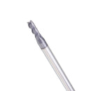 Drillpro 10pcs 3mm HRC55 TiAlN 2 Flutes End Mill Cutter Tungsten Carbide Milling Cutter CNC Tool