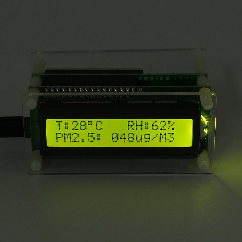 5V Household PM2.5 Detector Module Air Quality Dust Sensor TFT LCD Display Monitor