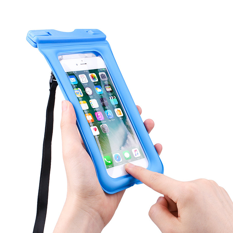 KUULAA IPX8 Waterproof Phone Pouch Air Cushion Anti-explosion Screen Touch Underwater Swimming Diving Phone Bag for iPhone Huawei Xiaomi below 6 inch