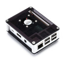 3-in-1 ABS Enclosure Protective Case + Cooling Fan + Heatsink Kit for Raspberry Pi 3B+ / 3B / 2B