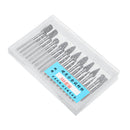 20pcs Solid Carbide Rotary Burrs Drill Bit Tungsten Steel Double Cut Grinder Shank Rotary File
