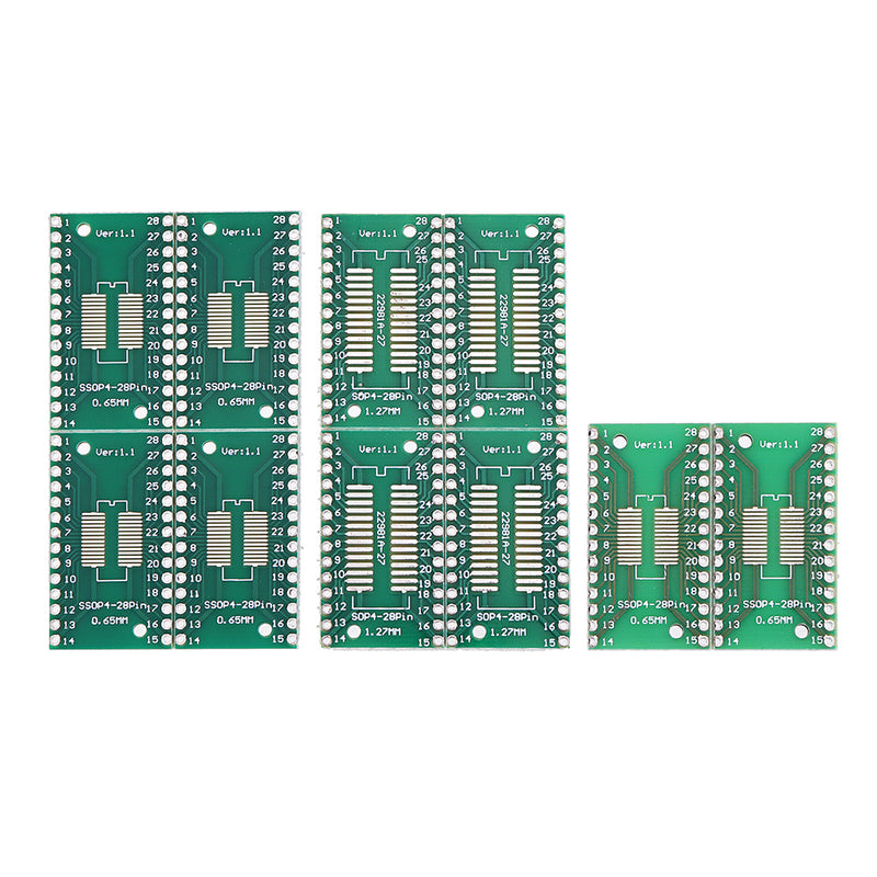 30pcs TSSOP28 SSOP28 To DIP28 SOP28 Transfer PCB Board DIP Pin Board Pitch Adapter