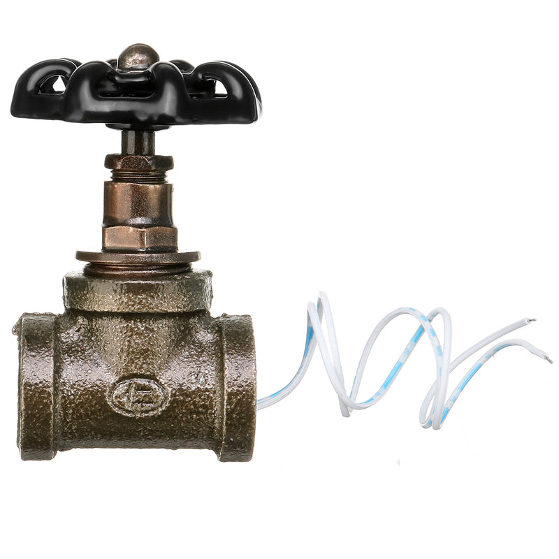 Steampunk Industrial 1/2" Black Iron Pipe Rotary Lamp Stop Light Switch