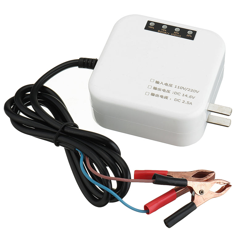 Enusic 12V 2A Intelligent Lead Acid Battery Charger For Motorcycle Electric Bike Scooter Car
