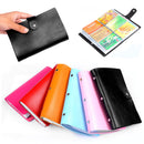 Men Women Anti-magnetic Credit Card Holder PU Leather ID Bag Organizer