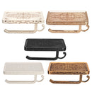 Bathroom Wall Mount Toilet Roll Paper Towel Holder Mobile Phone Storage Shelf