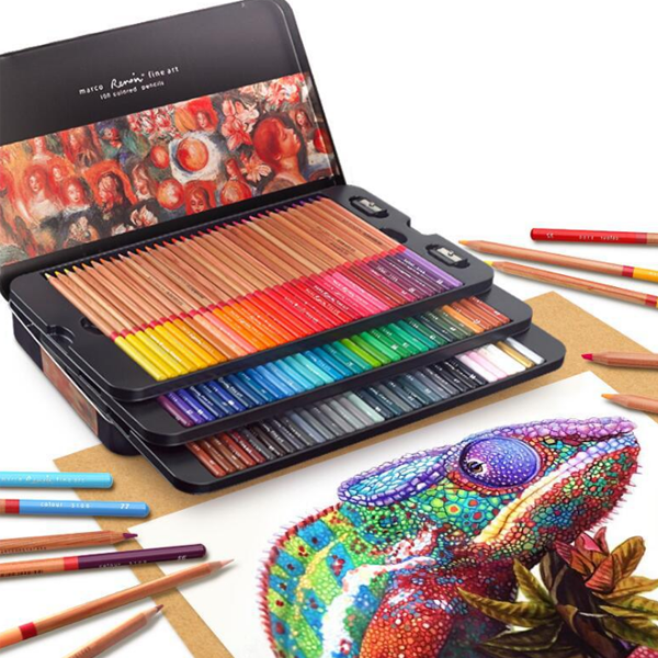 Marco 3100 Color Lead 48/72/100 Colors Painting Pencil For Children And Student Graffiti Supplies