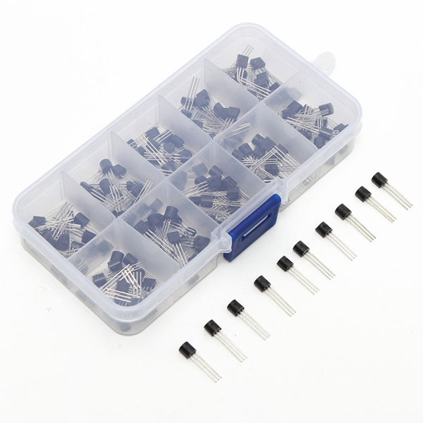 200Pcs 10Values TO-92 Transistor Assortment Assorted Kit Box BC337 BC547