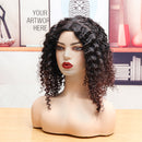 Women Curly Wig Fluffy Small Roll Wig Synthetic Wavy Hair Heat Resistant Wig