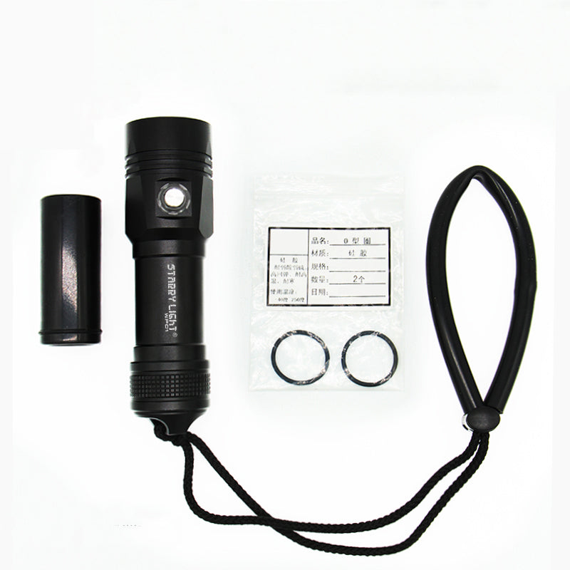 XANES DL02 Underwater 100m 900LM 3Modes Power Indicator Portable Dive Flashlight Camera Fill Light