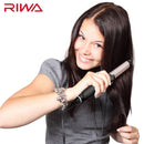 Riwa Z9 3 in 1 Ceramic Coated Flat Iron Hair Straightener Curler Waver Professional Travel Hair Styling Tool LED Display and Adjustable Temperature Control