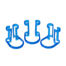 50pcs Disposable Cotton Roll Holder Blue Clip For Teeth Clinic Isolator Dental Tools