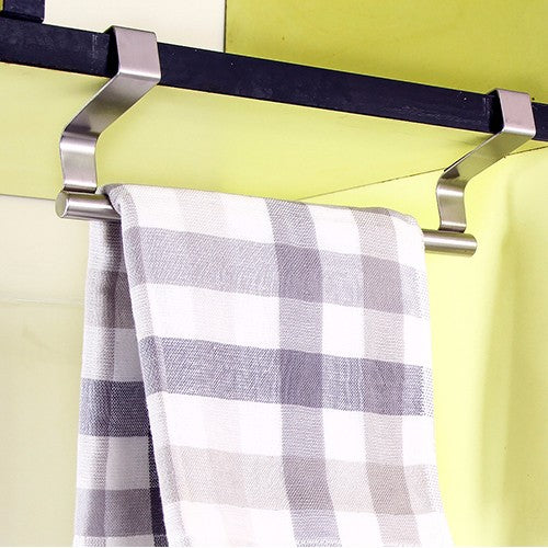 Stainless Steel Towel Bar Holder Kitchen Bathroom Cupboard Rack Hanger