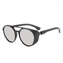 KCASA Fashion Sunglasses Men Women Punk Retro Round Sunglasses Anti-UV