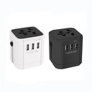 ZHUOLV LX-613 3xUSB 100V-240V AC Traveling USB Adapter Plug Universal Power Plug Multifunctional Change-over Plug