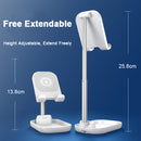 10W Dual Coils Qi Wireless Charger Desktop Foldable Extendable Phone Holder Tablet Stand For Smart Phones Tablet iPad Under 12.9 Inch