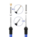 37PCs Wood Burning Pyrography Pen Kit Tools 60W Adjustable Temperature with Tips Letters EU Plug