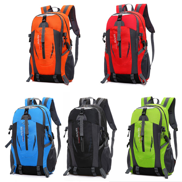 Extra Large Nylon Backpack With USB Port Travel Hiking Camping Waterproof Motorcycle Bike Riding Bag