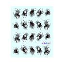 1 Sheet Spider Nail Art Sticker Halloween Style Water Transfer Manicure Decoration Nails Wraps