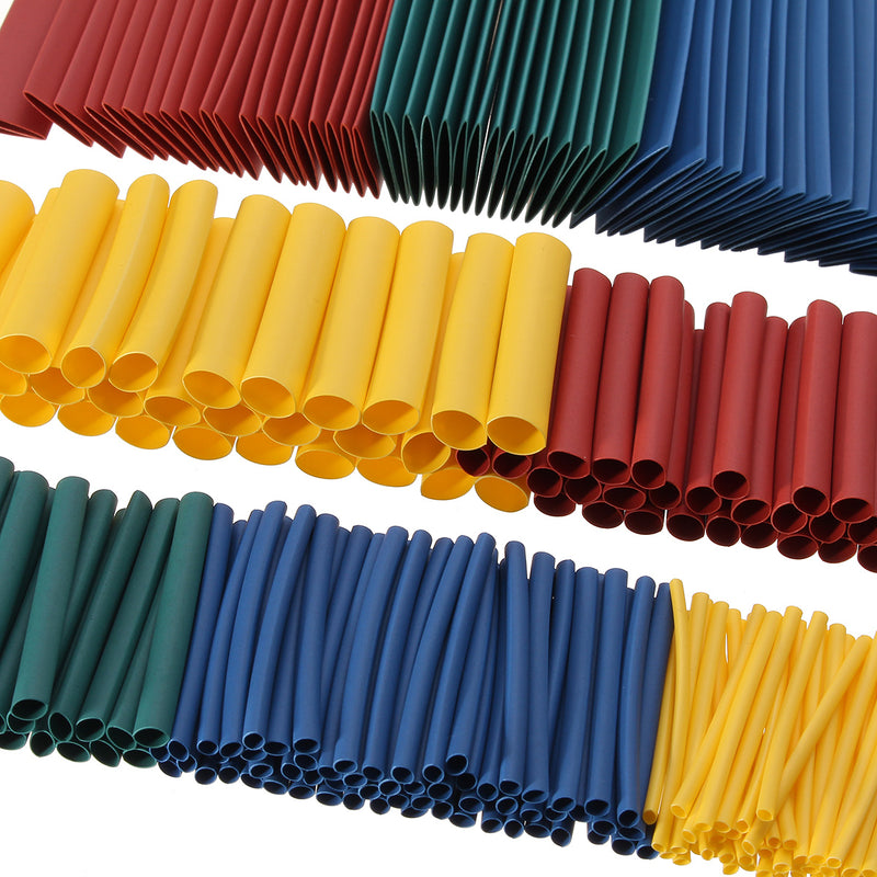 Soloop 385pcs Combination NylonTerminal Heat Shrinkable Tube With Stickers