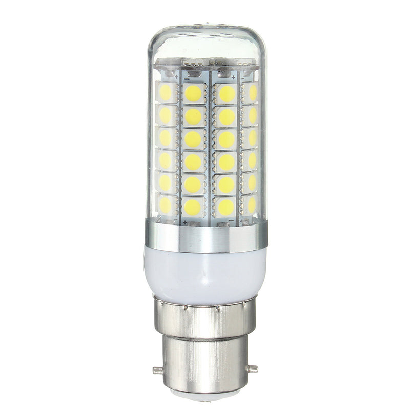 B22 GU10 6W 69 SMD 5050 LED Pure White Warm White Natural White Cover Corn Bulb AC220V