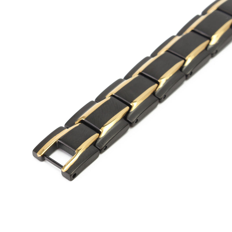 Black 316L Titanium Health Magnetic Bracelet Jewelry for Men