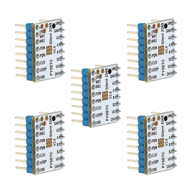 5pcs TMC2209 V2.0 Stepper Motor Driver Super Silent Stepsticks Mute Driver Board 256 Microsteps For Sidewinder 3D Printer