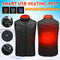5V USB Electric Vest Heated Jacket Thermal Warm Neck + Back Pad Winter Body Warmer Cloth