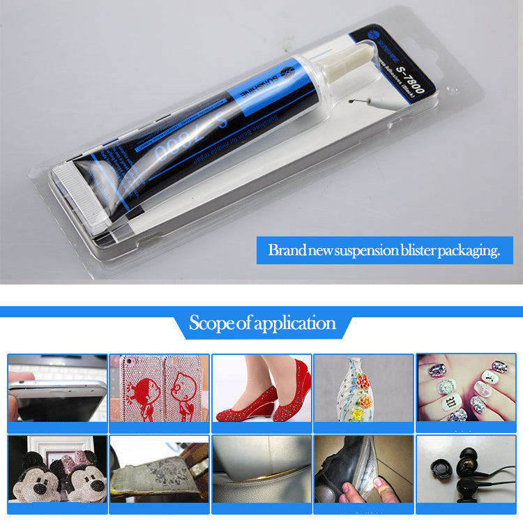 S-7800 Black Glue Soft Phone Maintenance Mobile Phone Rim LCD Screen Bonding